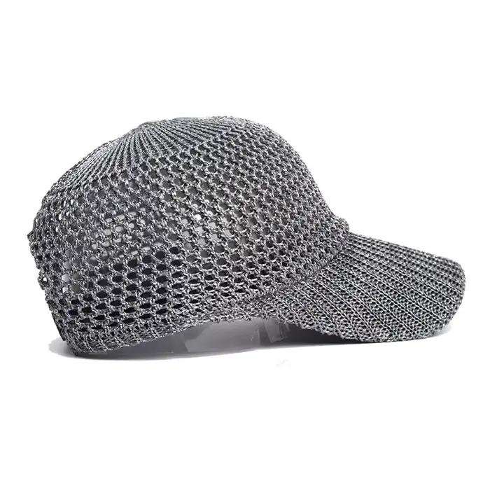 Casquette de baseball d'été avec protection solaire UV - Chapeau de pêche respirant en maille à visière pour les activités sportives et le camping en extérieur