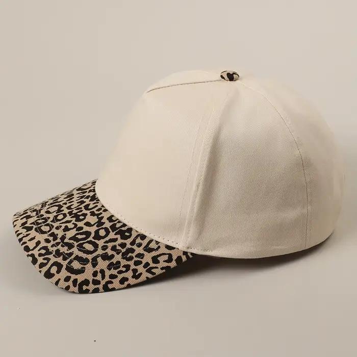 Chapeau de Baseball léopard avec LOGO personnalisé pour femmes