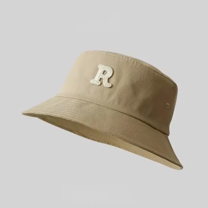 Chapeau de seau en coton sport lettres protection solaire pour homme occasions décontractées été printemps