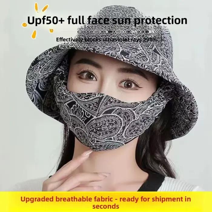 Chapeau avec masque facial intégré