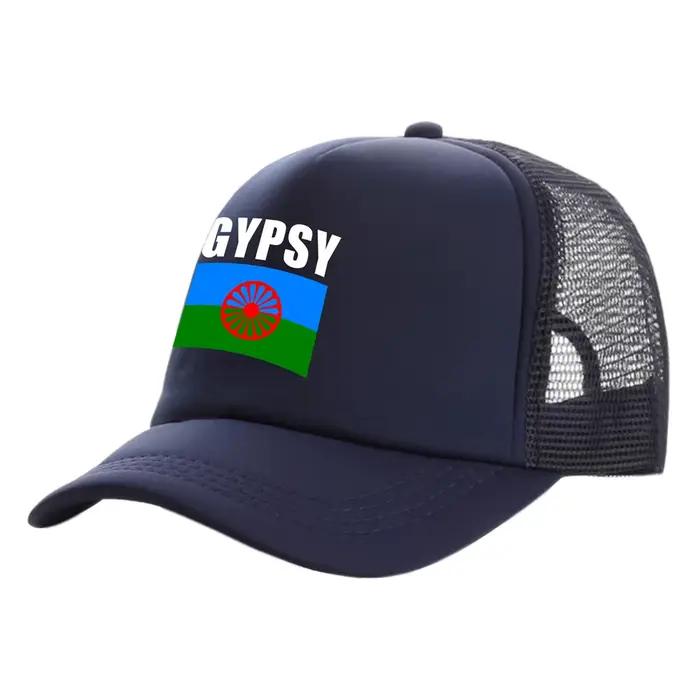 Rom Gypsy Romani camionneur casquettes hommes pays drapeau chapeau casquette de Baseball Cool été unisexe maille Net