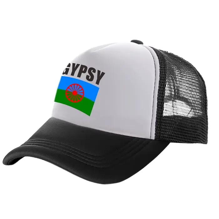 Rom Gypsy Romani camionneur casquettes hommes pays drapeau chapeau casquette de Baseball Cool été unisexe maille Net