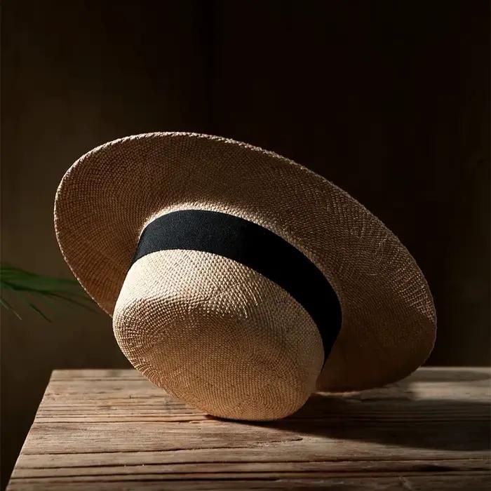USPOP – chapeau Fedora classique en paille naturelle pour hommes et femmes