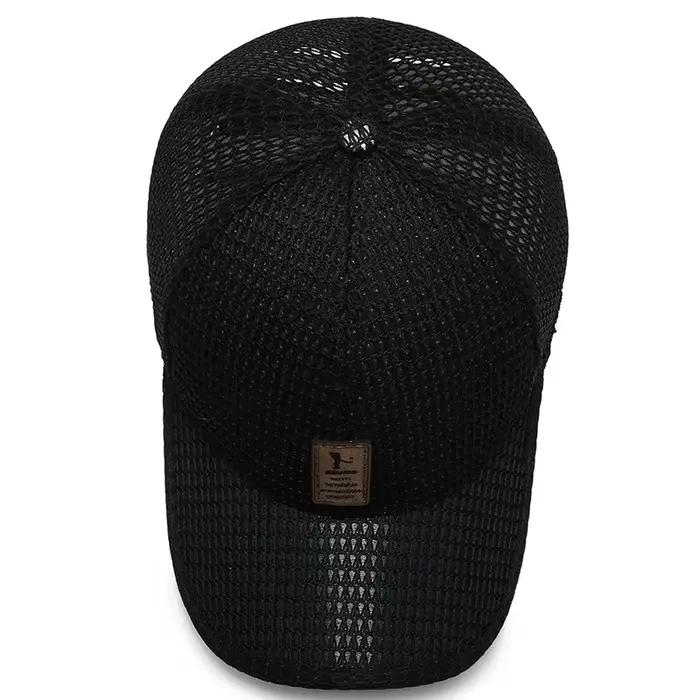Casquette de baseball respirante pour homme protection solaire style sport polyester gris foncé bleu gris clair réglable occassions estivales activités plein air