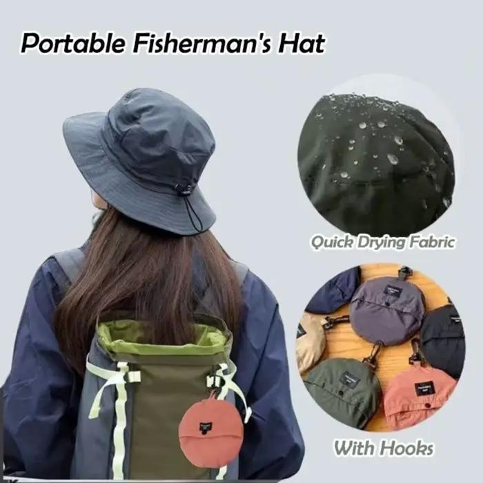 Chapeau de pêcheur pour homme et femme style sportif polyester four seasons voyage polyvalent