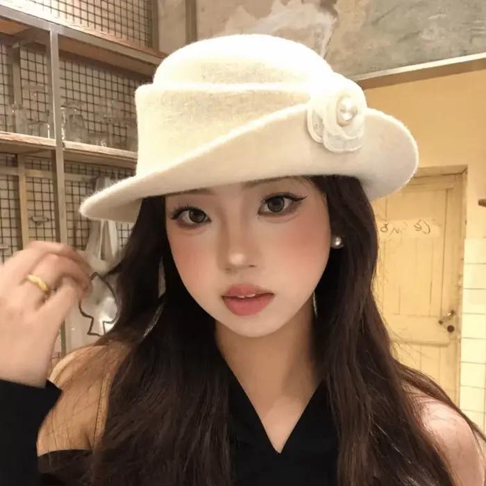 Chapeau Topper de Style Hepburn français