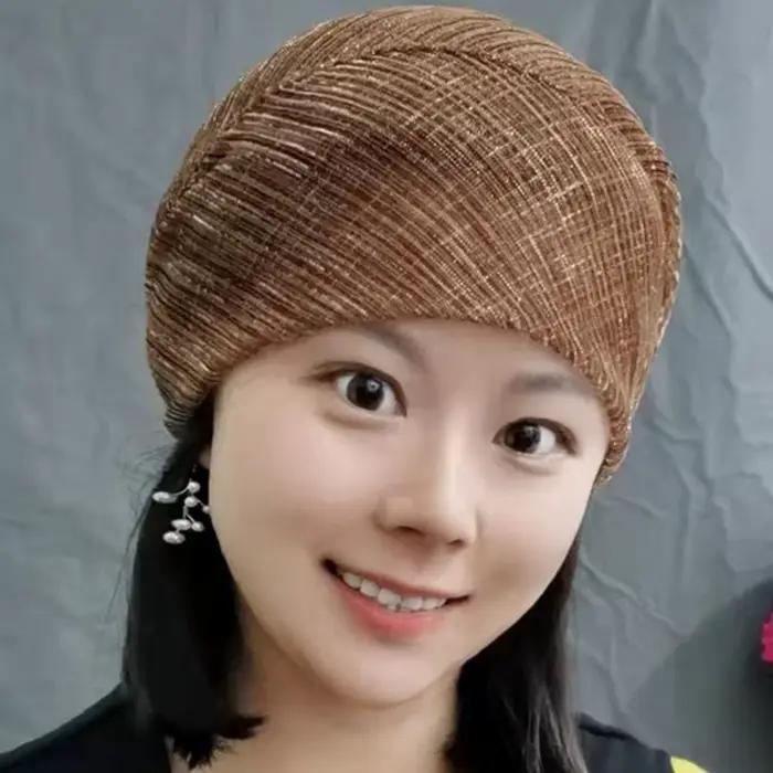 Chapeaux turban en dentelle pour femmes