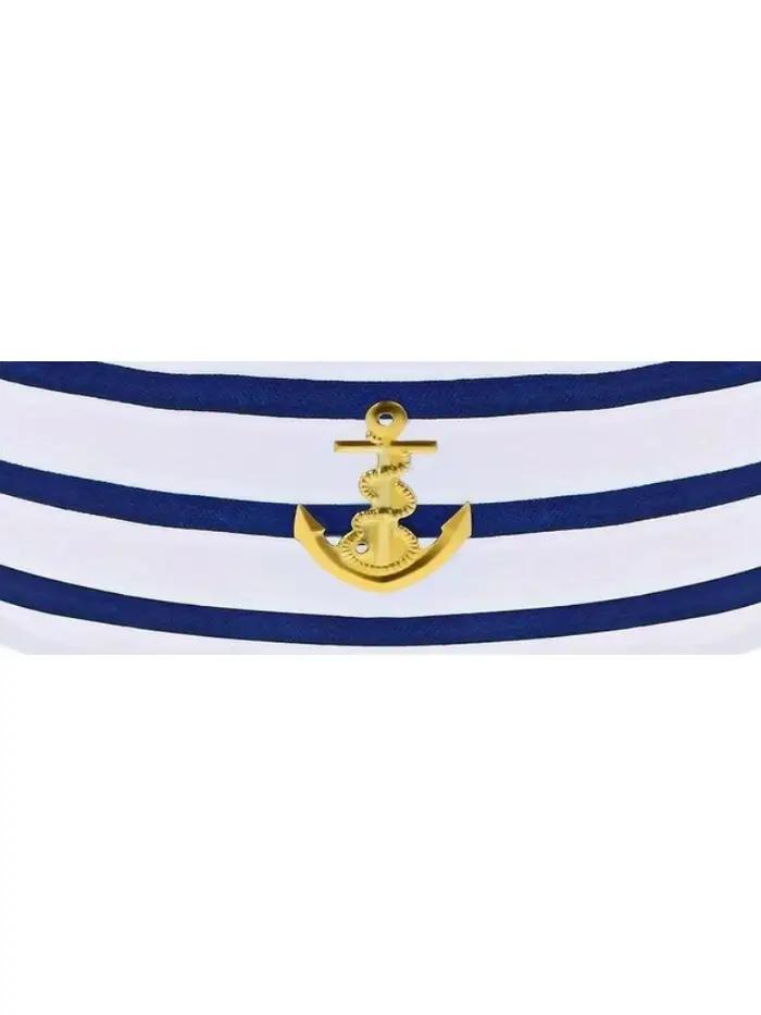 Chapeau de Marin Bleu Marine pour Femme Adulte