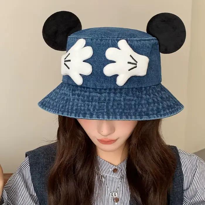 Chapeau de pêcheur en denim lavé pour femmes