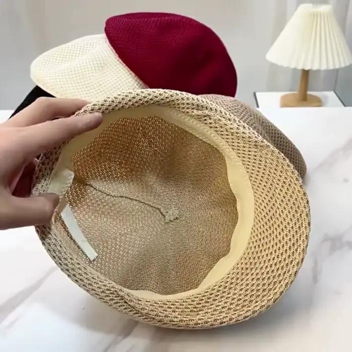 Béret fin respirant et réversible pour femme