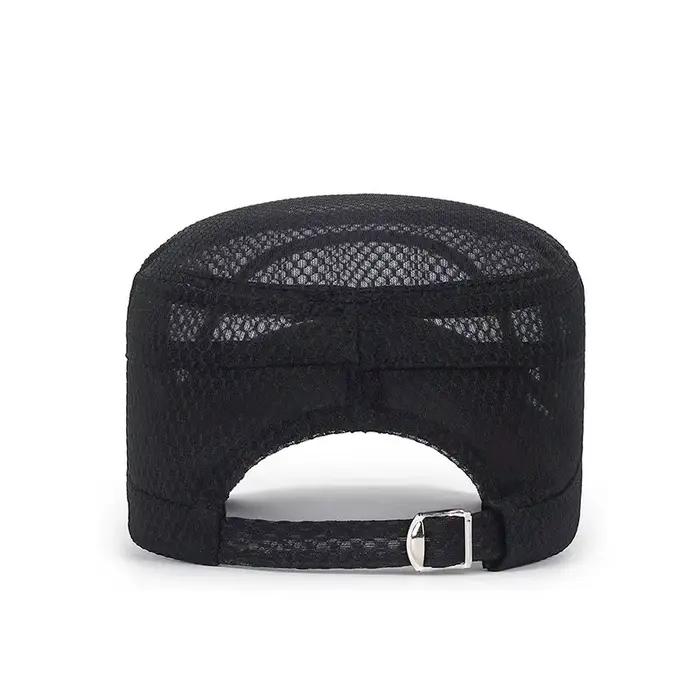 Nouvelle casquette plate respirante en maille intégrale Iron Label pour hommes