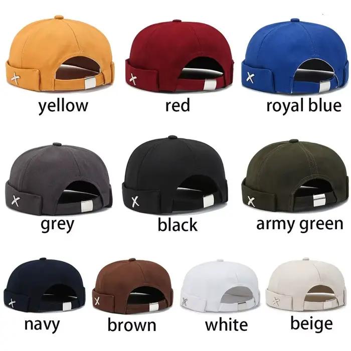 Casquette Docker sans visière style vintage délavé