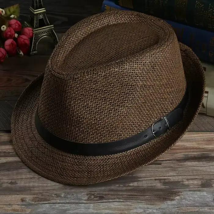 Mode hommes chapeau de paille pour femmes été