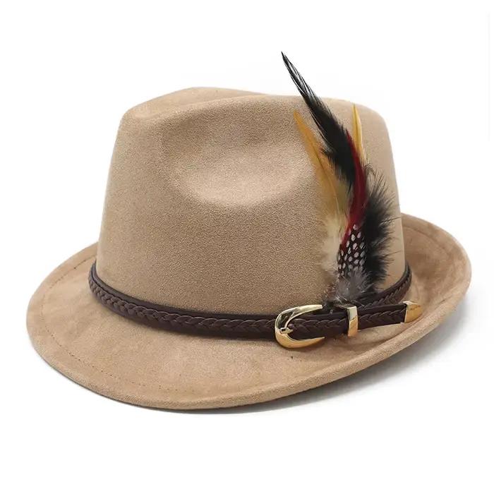 Chapeau Trilby classique à bord court pour hommes et femmes