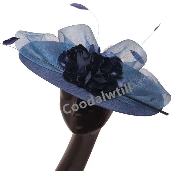 Femmes élégantes église Derby grand Chapeau fascinateur robe formelle