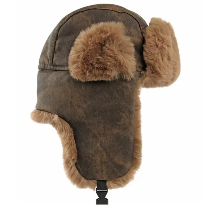 Chapeau russe épais chaud hiver chapeaux pour hommes femmes fourrure moelleuse