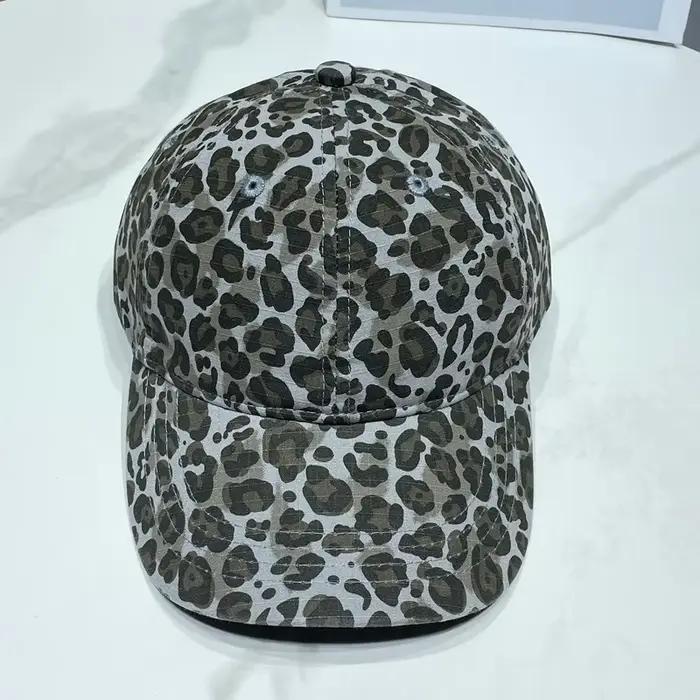 Casquettes de baseball rétro à imprimé léopard pour hommes et femmes