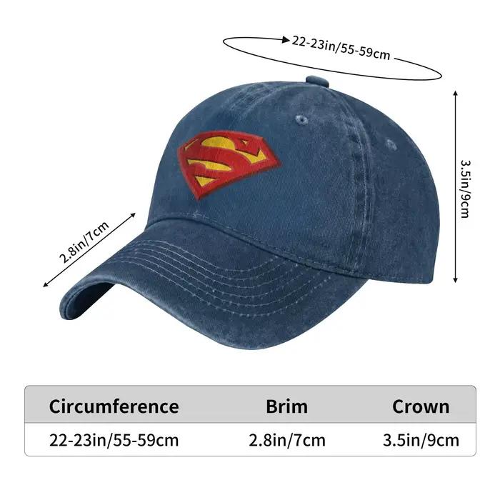 Supermans Logo casquettes de Baseball rétro en détresse lavé chapeaux unisexe Style extérieur été cadeau