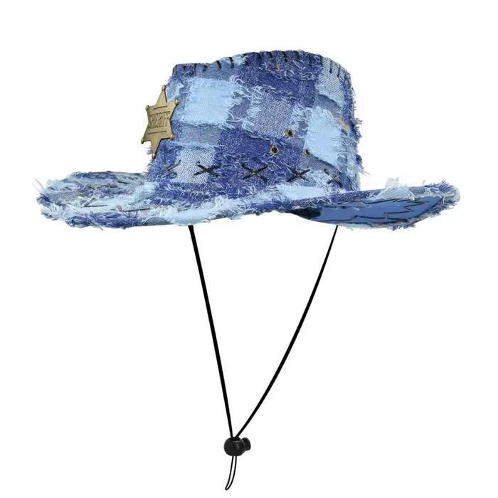 Chapeaux de Cowboy occidentaux rétro SHERIFF