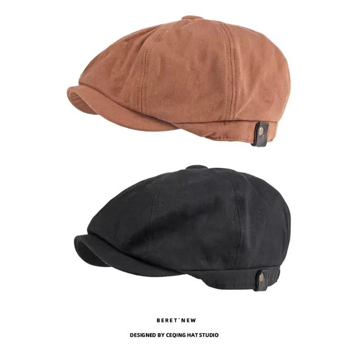 Chapeau de journal octogonal pour hommes