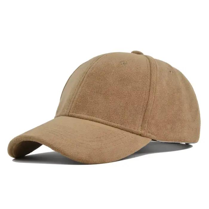 Casquette de baseball en velours coréen unisexe