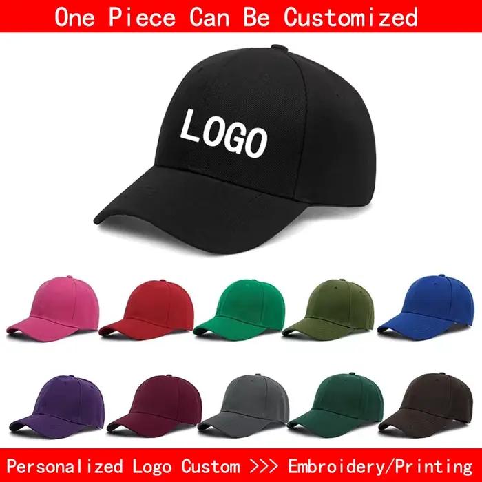 Casquettes de baseball personnalisées Chapeau Logo personnalisé Casquette pour hommes Hip Hop Snapback Réglable Broderie Impression DIY Logo d'équipe Casquettes de baseball de créateur
