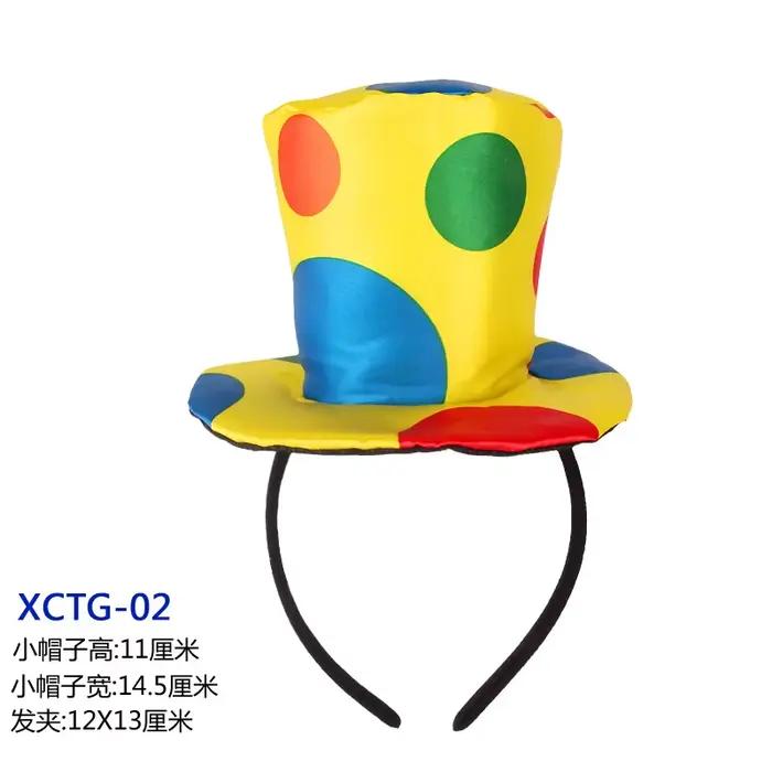 Chapeau de Clown de cirque à pois amusants
