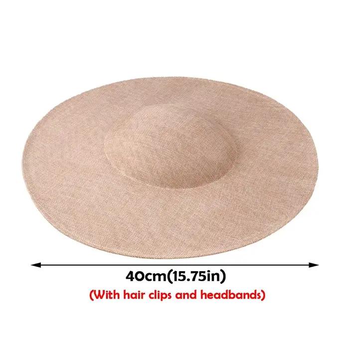 Base de fascinator de 40 cm tendance avec clip