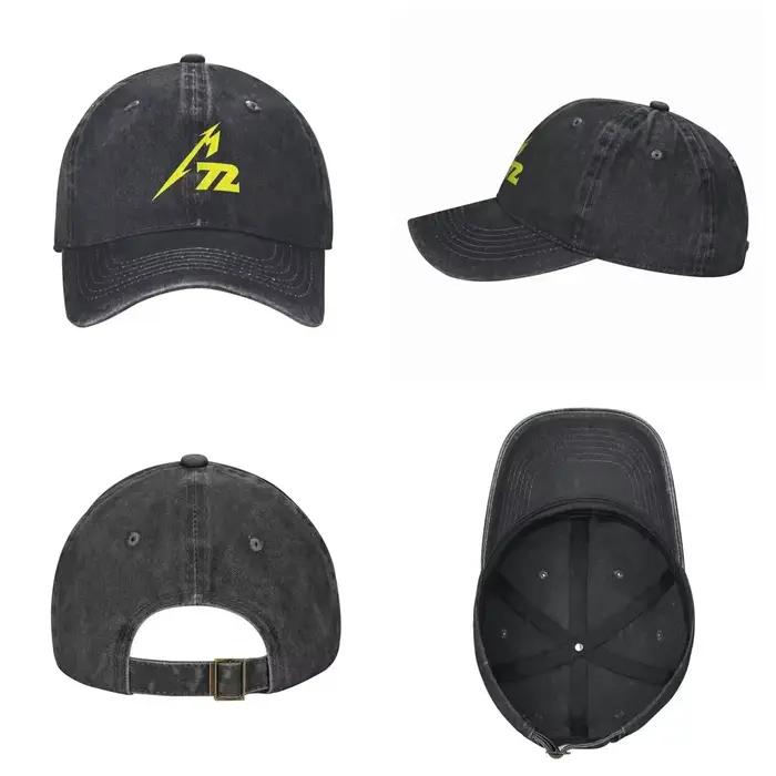 Casquette de baseball en tissu denim Metallicas M72 Word Tour pour homme et femme, occassions spéciales et sportives