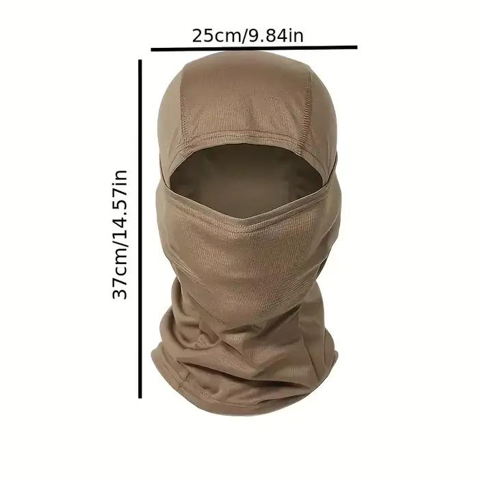 Cagoule tactique coupe-vent homme tricoté polyester protection anti-vent randonnée chasse ski vélo activité extérieure