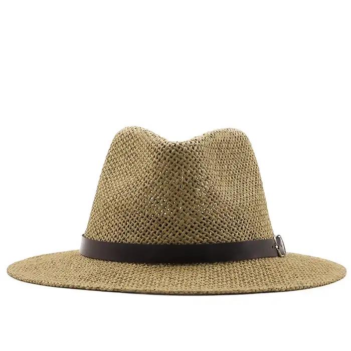 Chapeau Panama pour femmes élégant et protecteur UV style sport été plage sombrero fedora occassionnel polyvalent décontracté
