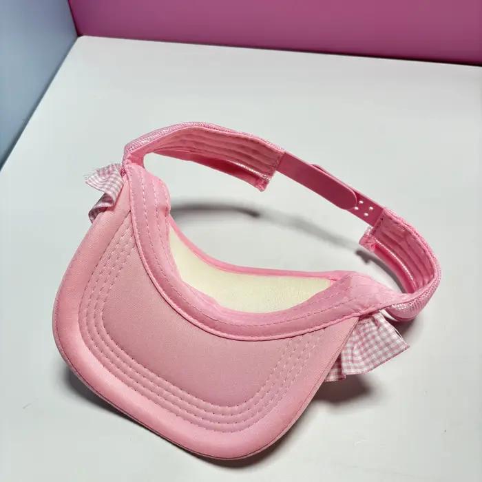Casquette de baseball ajourée rose bonbon pour femme