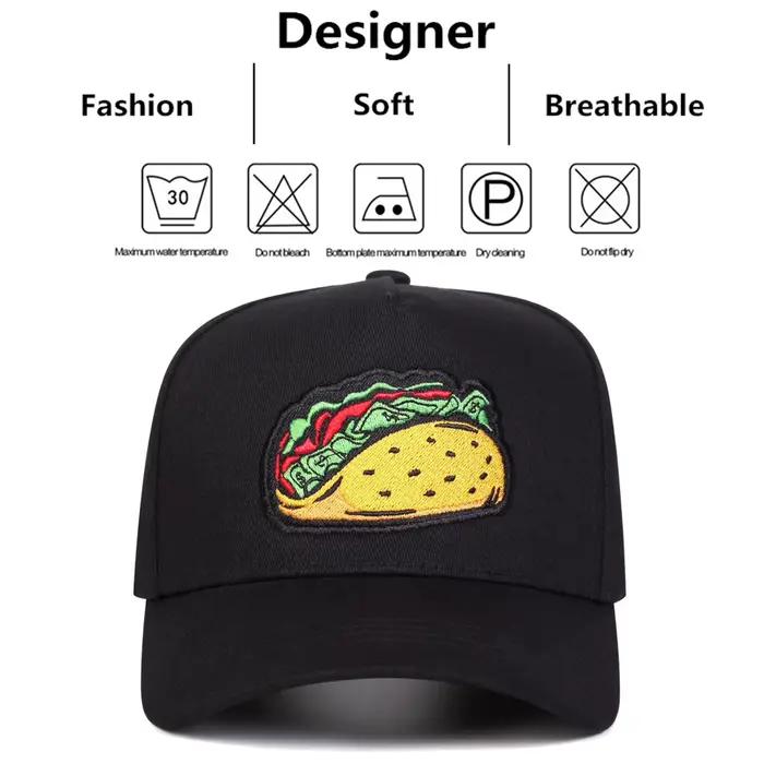 Casquettes de baseball unisexes brodées Taco