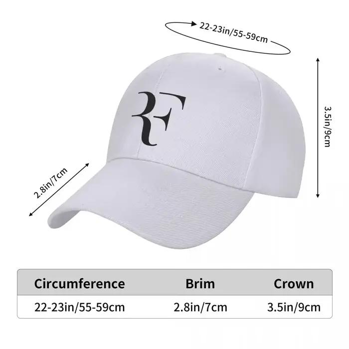 Hommes femmes RF Roger Federer Patch chapeaux de Tennis casquettes de Baseball incurvées chapeau en Polyester