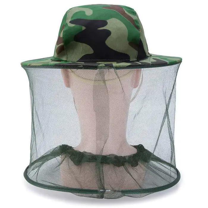 Chapeau anti-moustiques avec filet invisible