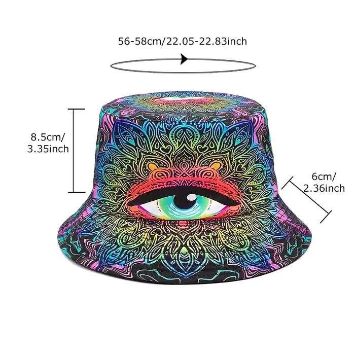 Chapeau de pêcheur punk hippie