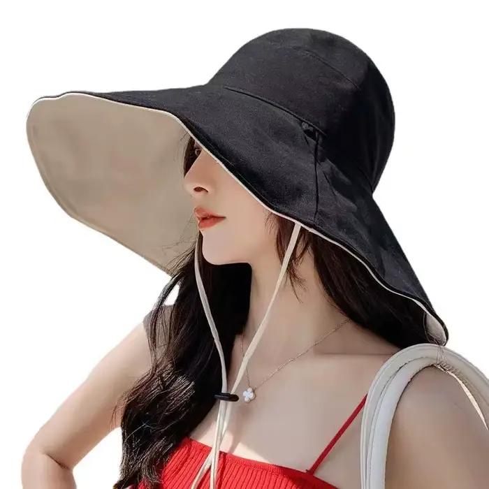 Chapeau de soleil à large bord UPF 50+ pour femme