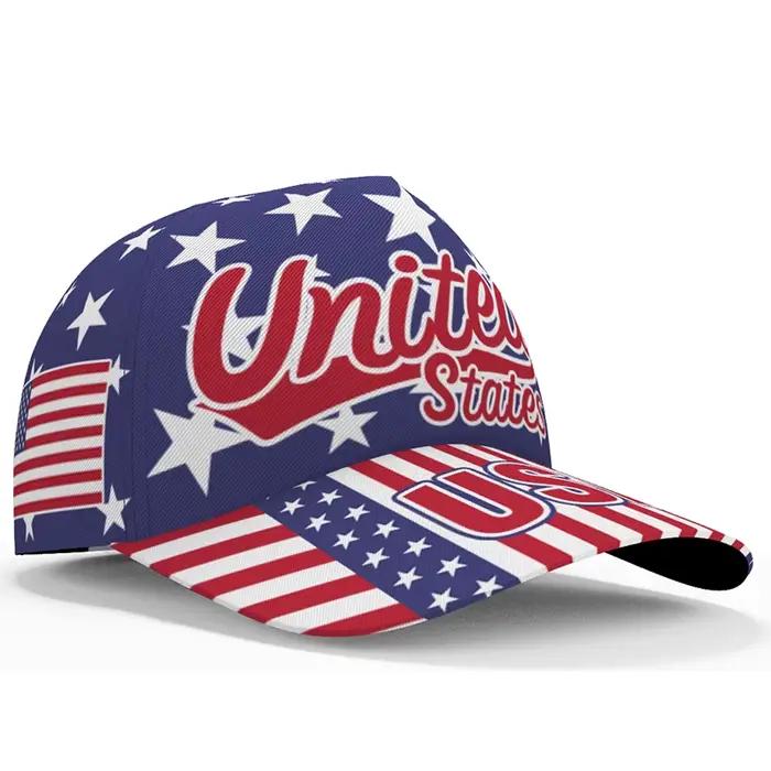 Casquette de baseball américaine personnalisée avec nom et logo de l'équipe