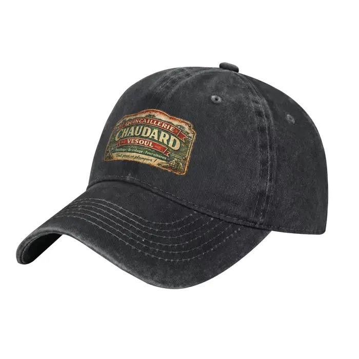 Casquettes de baseball unisexe Chaudard Vesoul en coton vieilli