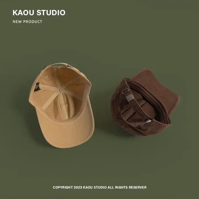 Casquette à visière quatre couleurs unies pour hommes et femmes