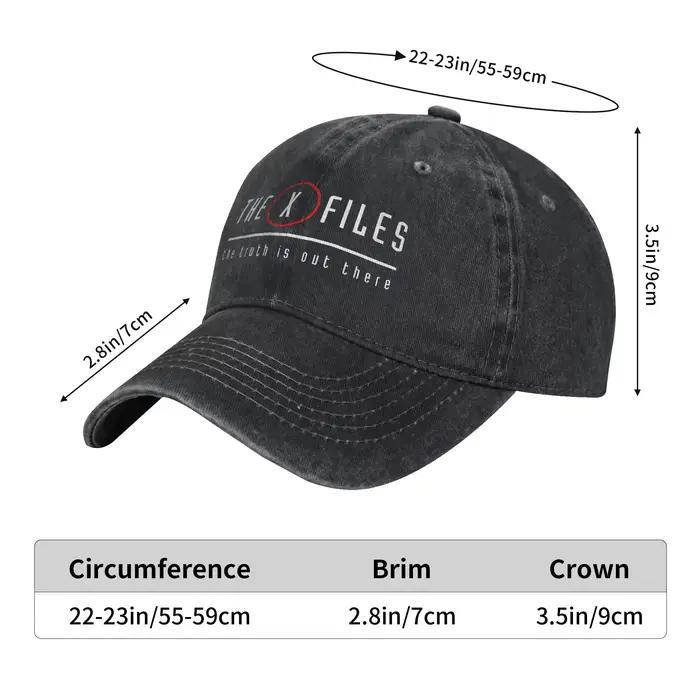 Casquette de baseball X-Files décontractée pour homme et femme, protection solaire, ajustement réglable, occasion décontractée, randonnée, pêche