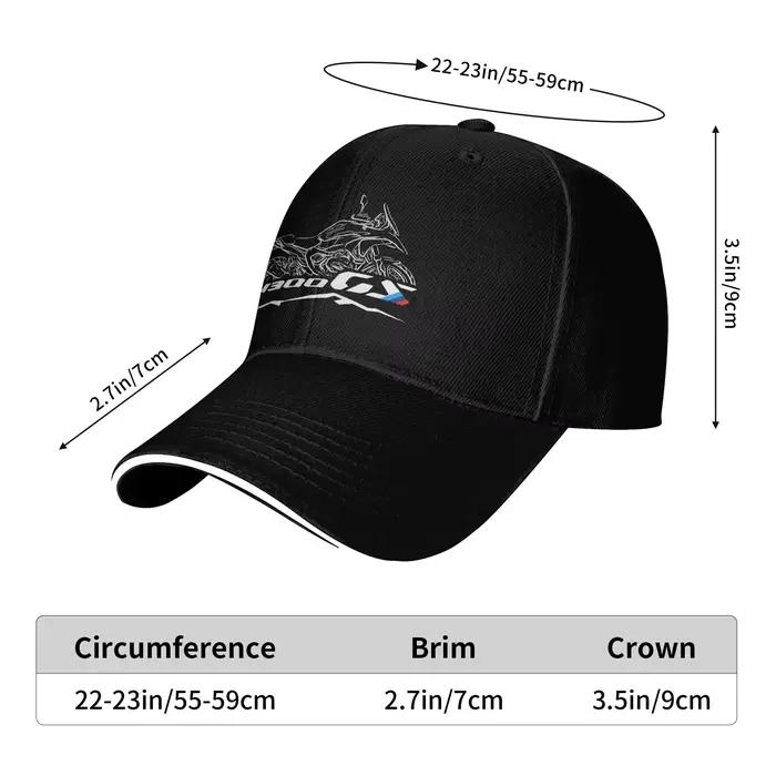 Casquette de baseball noire pour motocyclistes ADV R1300GS
