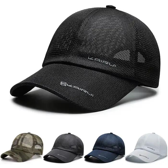 KAIRUI respirant pleine maille chapeau hommes à la mode casquette de Baseball Hip Hop
