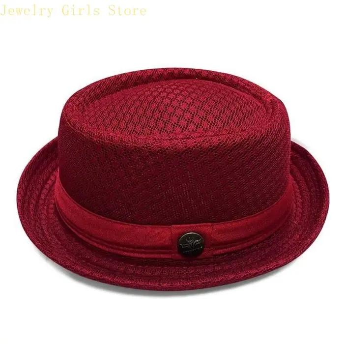 Chapeau soleil en maille E56F pour hommes