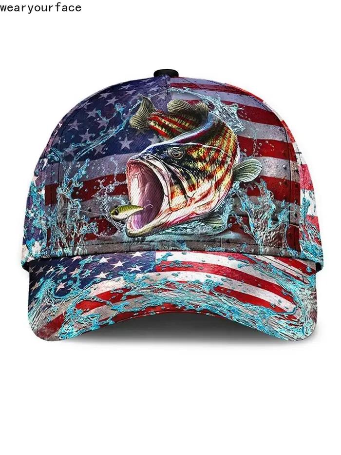 Casquette de baseball American Feel Bass pour hommes et femmes