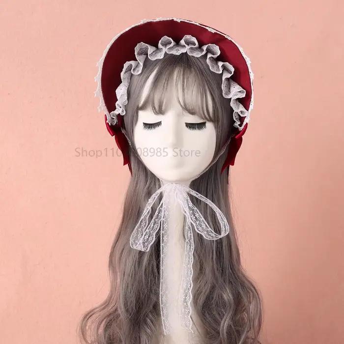 Bonnet Lolita en dentelle