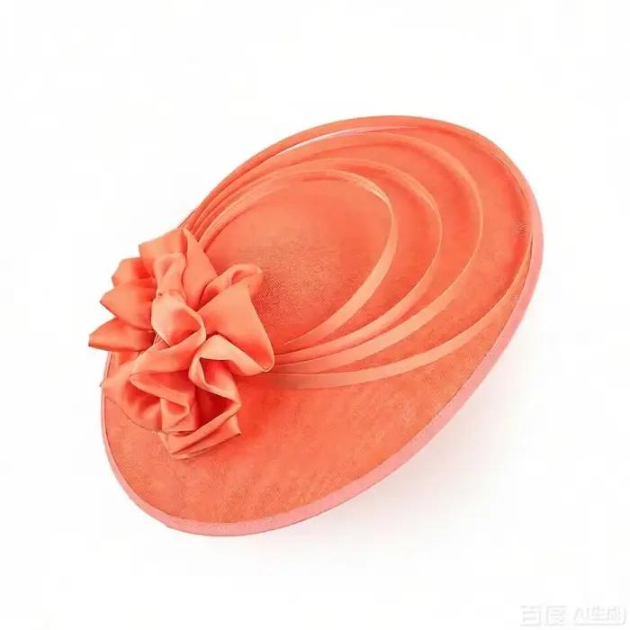 Chapeau fascinateur à grande fleur pour femmes