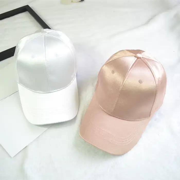 Casquette de Baseball en Satin pour Femme et Homme