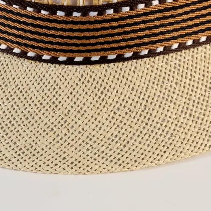Chapeau Fedora en paille pour hommes et femmes élégant pour performances et sorties estivalesOptionsResolver