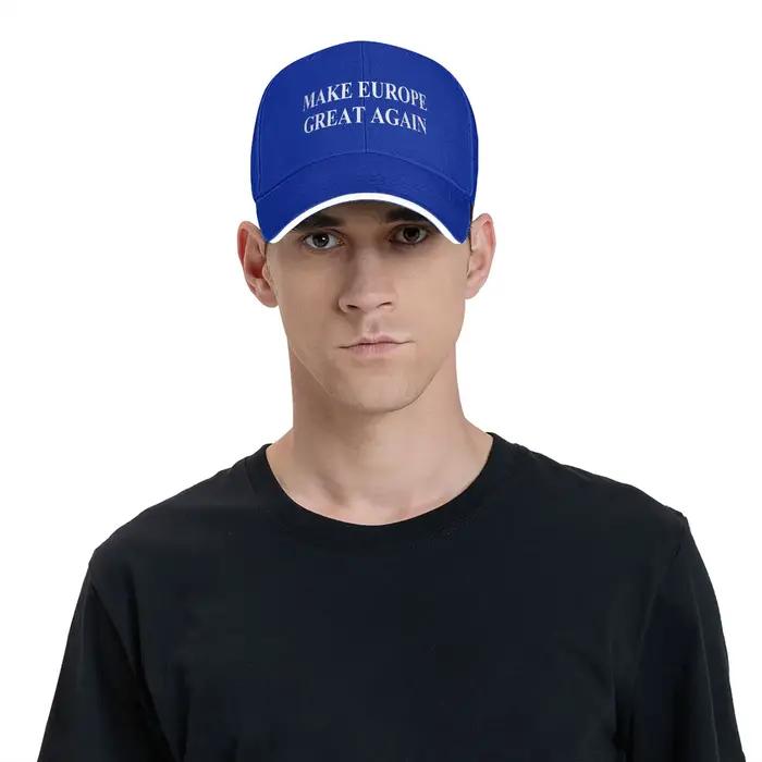 Casquette de baseball unisexe Make Europe Great Again style rétro protection solaire réglable pour homme et femme occaions décontractées